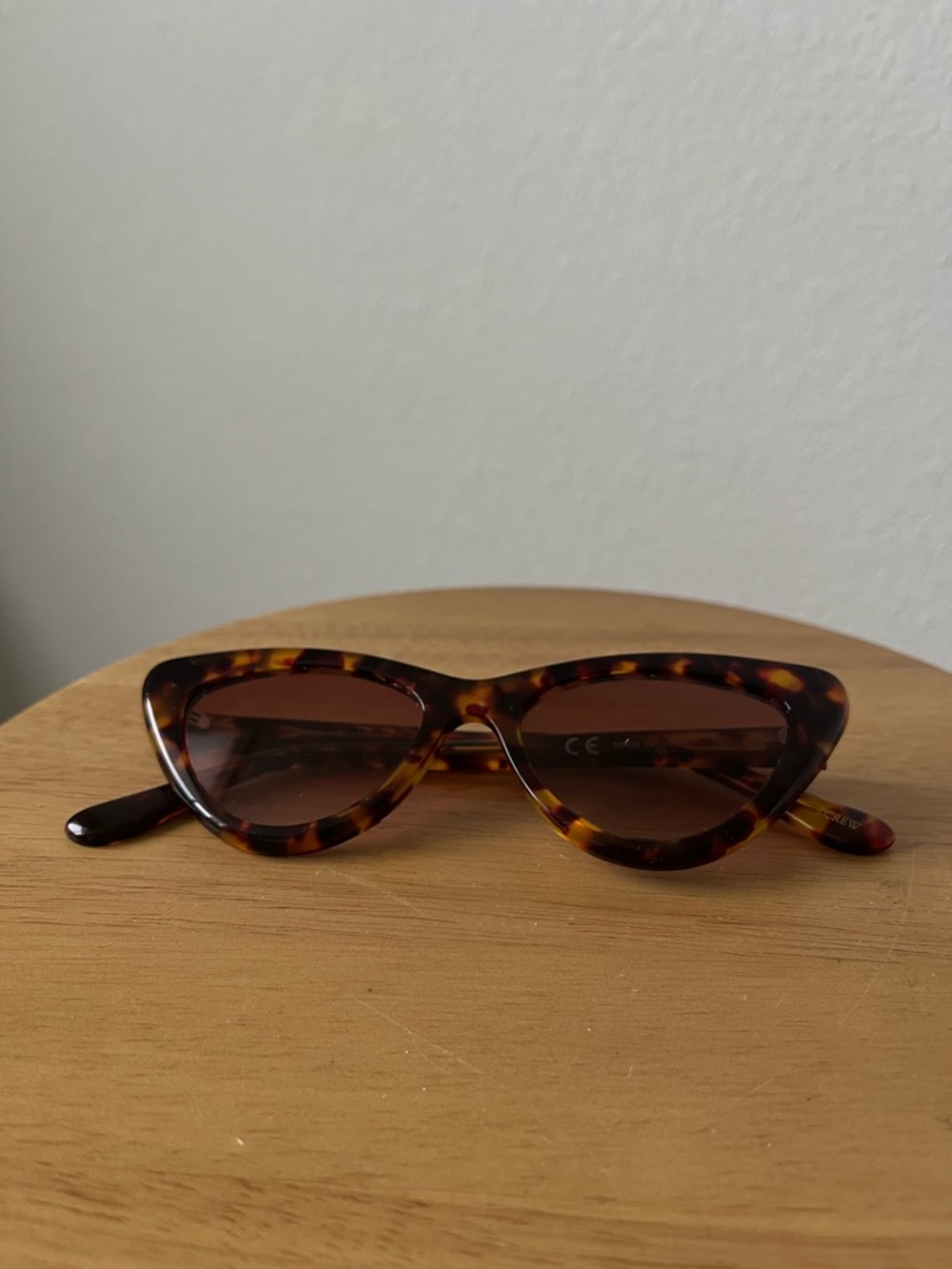 JCREW Tortoiseshell Cat Eye Sunglasses - Brown Lenses
